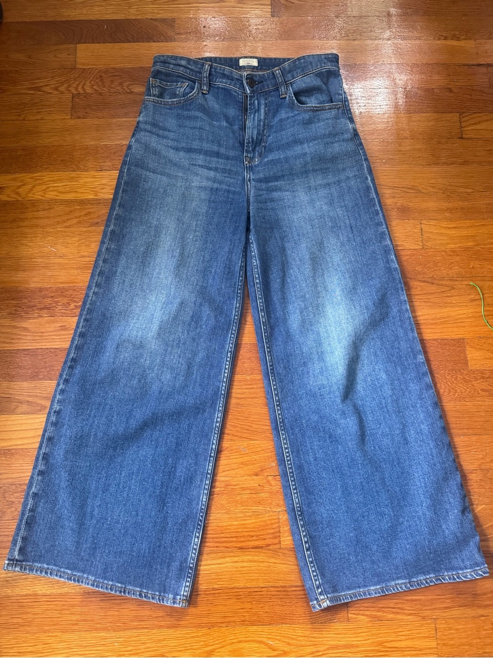 Faherty Saturday Denim Wide Leg Ankle in Indigo Coast Wash